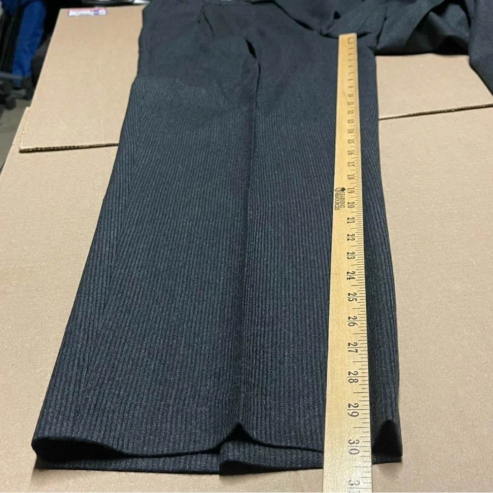 VTG Bachrach Textured Suit Mens 44L Gray 3 Button 100% Wool Pants 38x30 Pleated